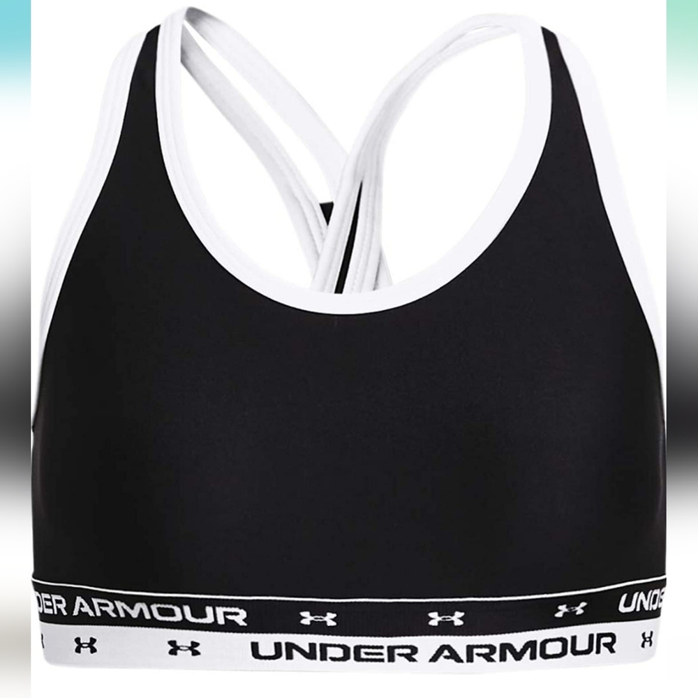 Under Armour Girls' Crossback Solid Bra